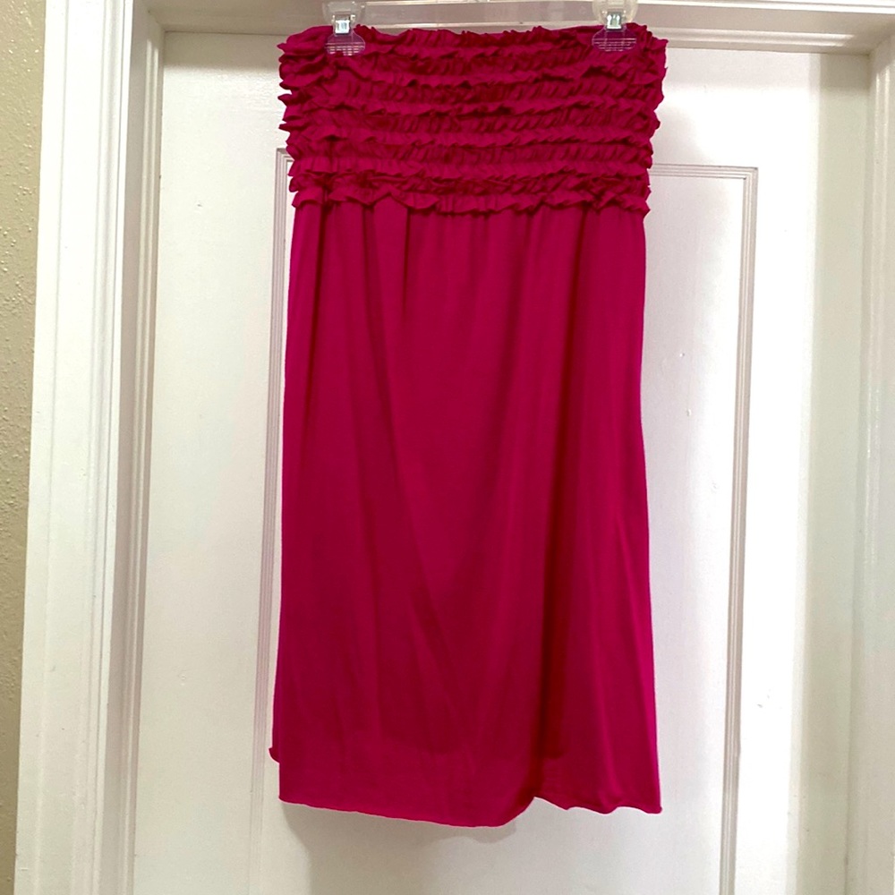 Strapless sundress/coverup